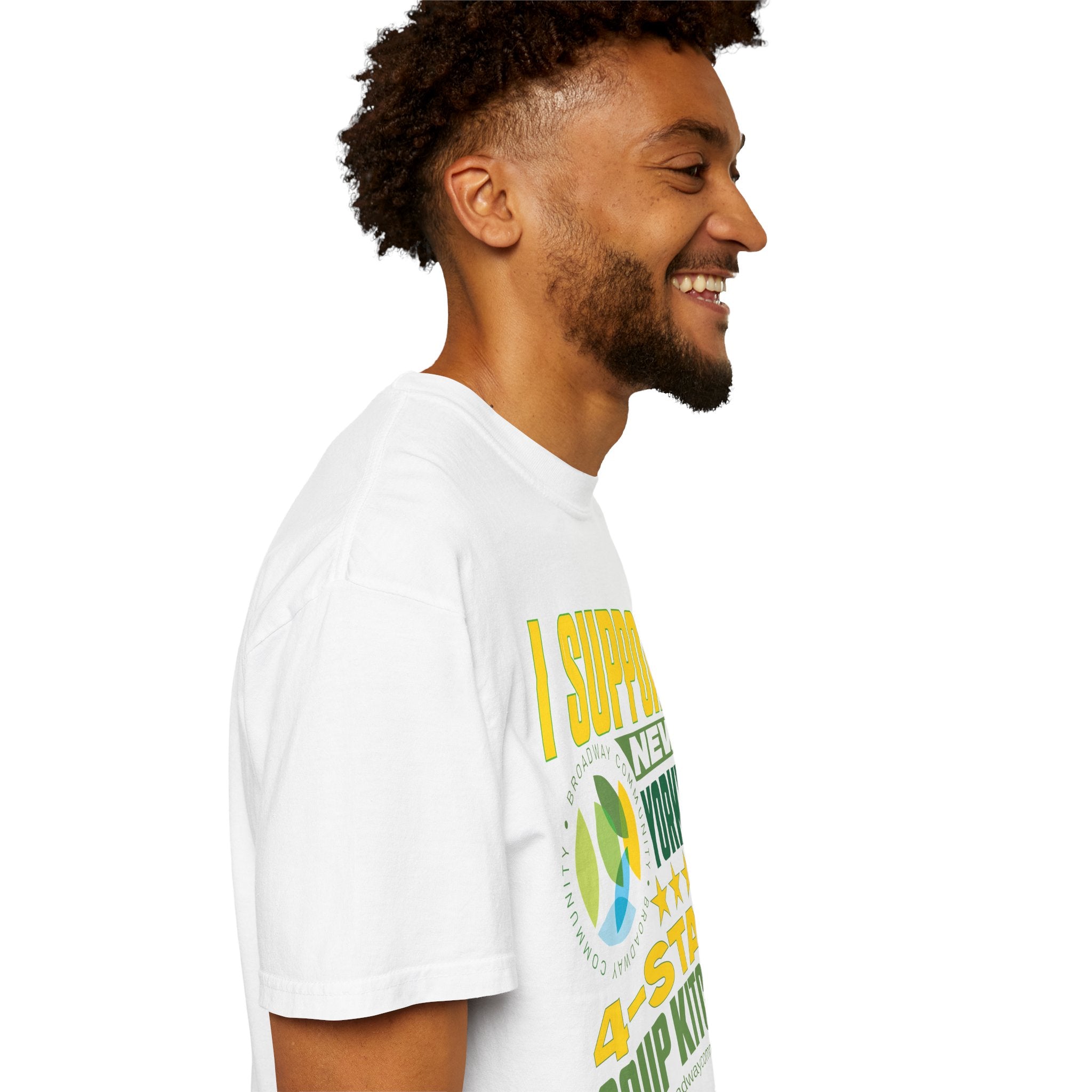 4-Star Soup Kitchen White T-Shirt - Broadway Community Collection